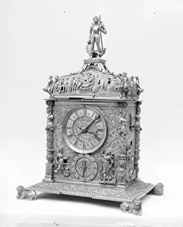 Timepiece Prints: Clock 16th century German, Augsburg