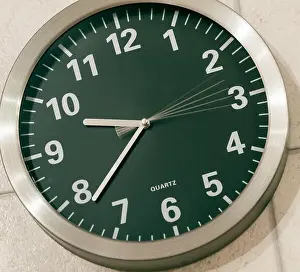 Quartz Prints: Clock face showing 5 seconds of movement on second hand
