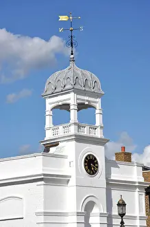 Inglaterra Prints: The Clock House, High Road, Byfleet, Surrey, England, United Kingdom