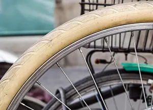 Biking Prints: close up of bike wheel