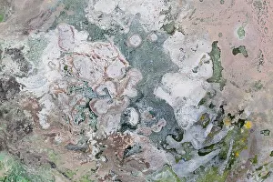 Artistic Prints: Close up of bright abstract background painted with oil paints