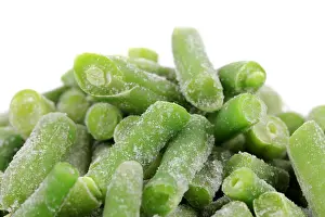 Dietary Prints: Close up of frozen green beans