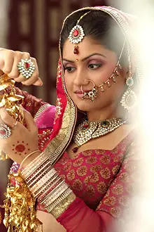 20 24 Years Prints: Close up of an Indian bride