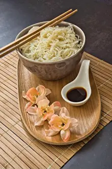 Dietary Prints: Close up Shirataki konjac noodle