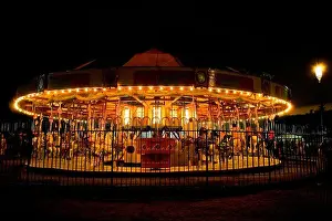 Leisurely Prints: Close-up of a carousel