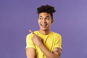 Supportive Prints: Close-up portrait of funny cute hispanic man with dreads