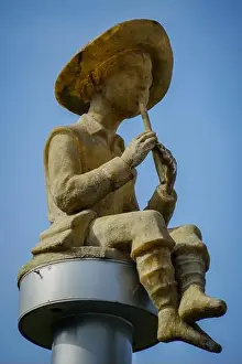Caucasus Prints: A close-up shot of the iconic Pied Piper Statue in Batumi