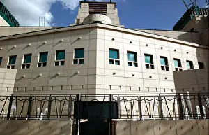 Albert Prints: Close-up view of the SIS Building