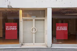 Gloom Prints: Closed. This empty shop in Dorchester is just one of the many casualties of the global economic crisis