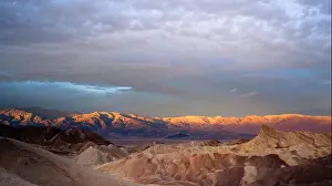 Desolate Prints: The cloud cover makes for a dramatic scene at sunrise in Death Valley