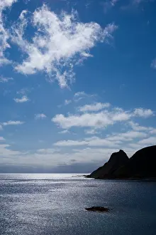Norge Prints: Clouds, islands and sea, view from Værøy island, Lofoten, Nordland, Norway, Scandinavia