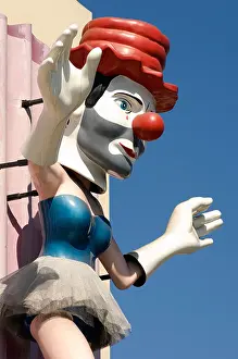 Clown Prints: Clown ballerina figure in Venice Beach, CA