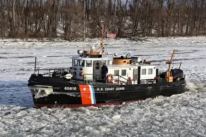 Raf Fairford Prints: Coast Guard Cutter Hawser, a 65-foot Small Harbor Tug