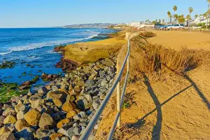 La Jolla Prints: Coastal landscape featuring rugged rocks