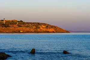 Tranquil Waters Prints: Coastal landscape in Rethymnon