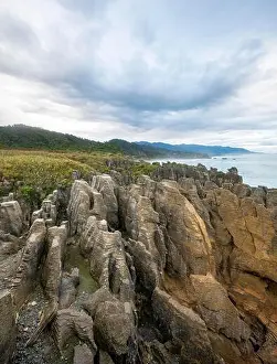 Coastal Area Prints: Coastal landscape of sandstone rocks