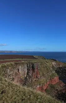 Angus Prints: Coastline between Lunan Bay and Auchmithie Angus Scotland October 2016