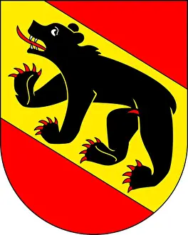 Signet Prints: Coat of arms of the capital city and the canton Berne in Switzerland