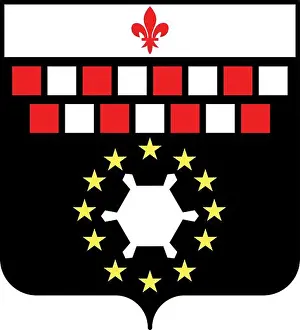 Residential District Prints: Coat of arms of CHARLEROI, BELGIUM