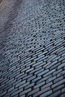 Cobbled Prints: Cobble stone streets Royal Mile Edinburgh Scotland UK