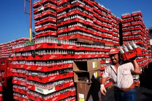 Guatemala Prints: coca cola factory worker guatemala city guatemala