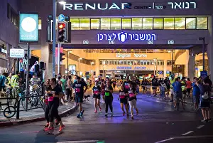 Shopping Center Prints: Coca-Cola Tel Aviv Night Run in Tel Aviv city