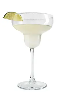 Refreshment Prints: Cocktail Margarita on a white background with a lime slice