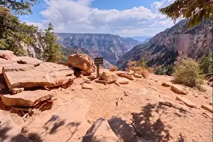 Grand Canyon Prints: The Coconino Overlook along the North Kaibab Trail at Grand Canyon North Rim
