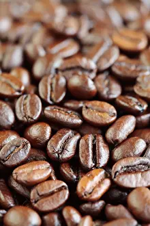Beans Prints: Coffee Beans Closeup