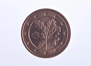 Against White Background Prints: Coin, 2 cent