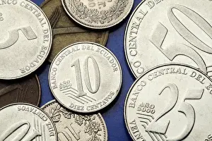 Ecuadorian Prints: Coins of Ecuador. Ecuadorian centavo coins