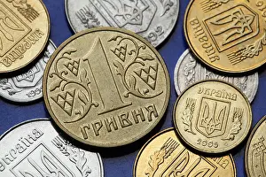 Trident Prints: Coins of Ukraine. Ukrainian one hryvnia coin