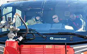 Firefighter Prints: Col. Chris Lance, left, chief of the Test Support Division