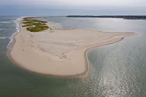 Pleasant Prints: The cold water of the Atlantic Ocean washes onto a beautiful sandy beach on Cape Cod