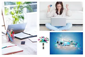 Homey Prints: Collage of technology devices