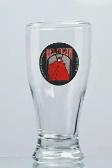 Producers Prints: Collecting: Glasses Of Beer Glass For Producers Of German Beer Belphegor Scherdel Hof Privat Braurei