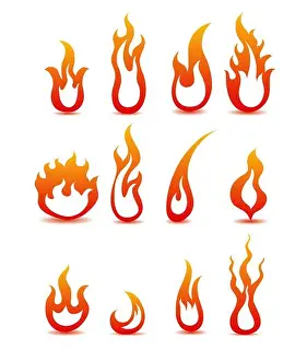 Intense Prints: Collection of fire icons