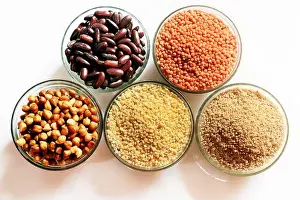 Chick Prints: Collection of legumes (chickpeas)