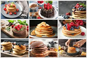 Napkin Prints: Collection of tasty pancakes