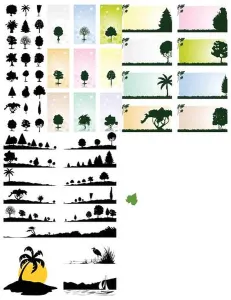 Sunburn Prints: Collection of trees