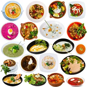 Broth Prints: Collection of various soups