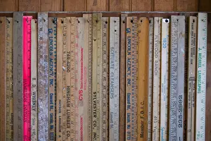 Barn Prints: Collection of Wooden Rulers