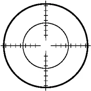 Collimator sight icon. Military sniper rifle target crosshairs