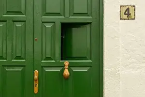 Teguise Prints: Detail of the colonial town Teguise at the Canary island on Lanzarote in Spain