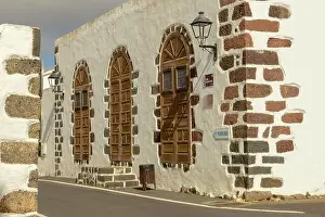 Teguise Prints: Detail of the colonial town Teguise at the Canary island on Lanzarote in Spain