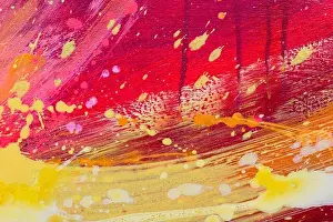 Charming Color Colorful Prints: Color swirls series. Artistic background made of streaks of digital paint. Oil painting