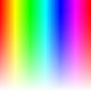 Vector Graphic Prints: Color tone picker assistant with blend transision to white. Abstract rainbow gradient