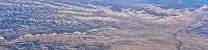 Colorado Rocky Mountains Aerial panoramic views from airplane of abstract Landscapes