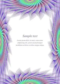 Booklet Prints: Colored page border design template