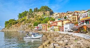 Images Dated 24th September 2017: Colorful houses at Parga resort, Greece